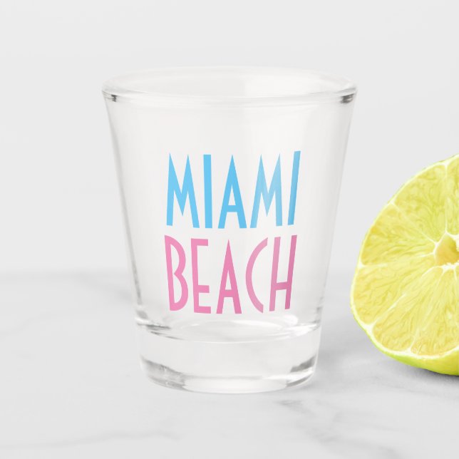 Miami Beach Shot glass (Front)