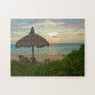 Miami Beach Sunset. Jigsaw Puzzle