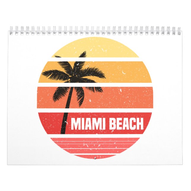 Miami beach T-Shirt Calendar (Cover)