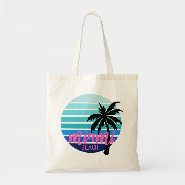 Miami Beach Tote Bag (Front)