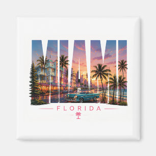 🌴 Miami Beach Travel Coastal Views 🌴 Magnet