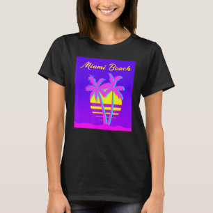 Miami Beach Travel Summer Vacation Beach T-Shirt