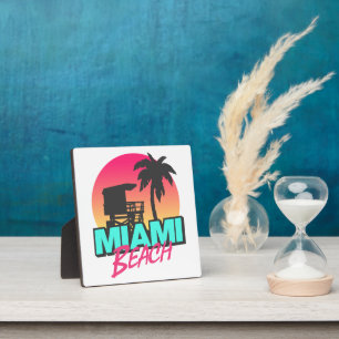 Miami Beach Travel Vintage Plaque