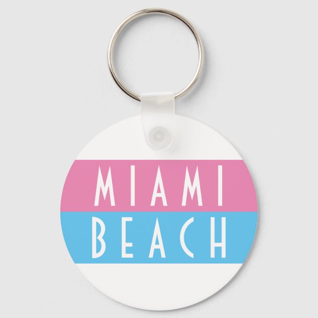 Miami Beach Vice Keychain (Front)
