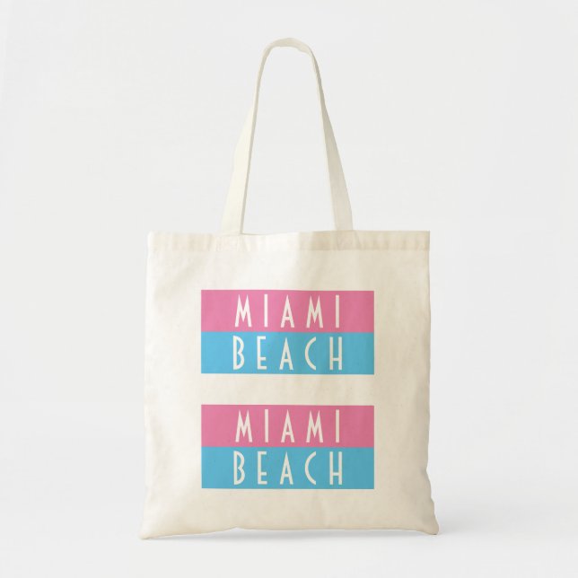 Miami Beach Vice Tote Bag (Front)