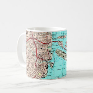 Miami Biscayne Bay Map Mug