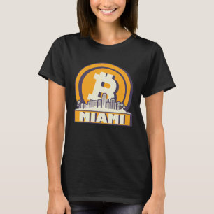Miami Bitcoin Maximalist  Bitcoin Miami Skyline T-Shirt