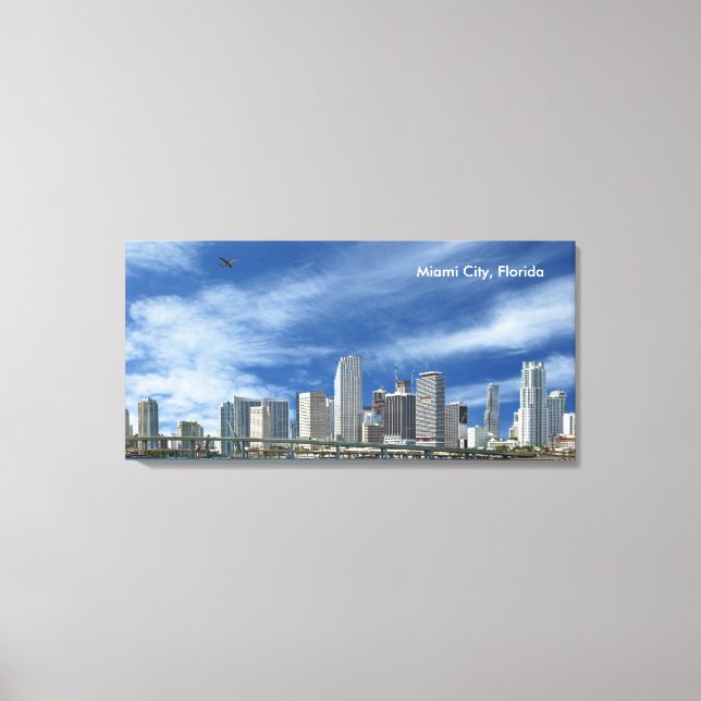 Miami City, Florida Canvas Print (Front)