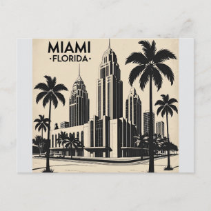 Miami City Florida skyline Postcard