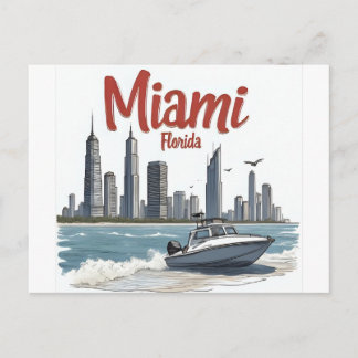 Miami City Florida skyline Postcard