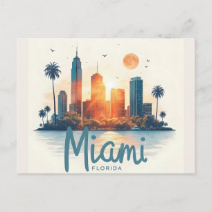 Miami City Florida skyline Postcard