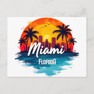 Miami City Florida skyline Postcard