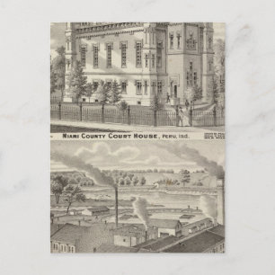 Miami County Court House Postcard