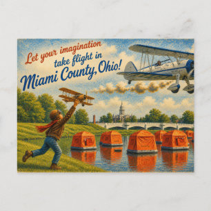 Miami County Ohio Postcard