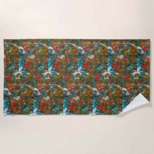 Miami Dolphins Balloon Studio Art Beach Towel