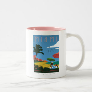 Miami, FL Two-Tone Coffee Mug
