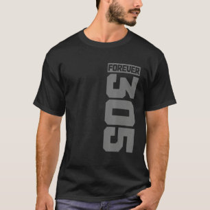 Miami Florida 305 Area Code Forever Vintage FL T-Shirt