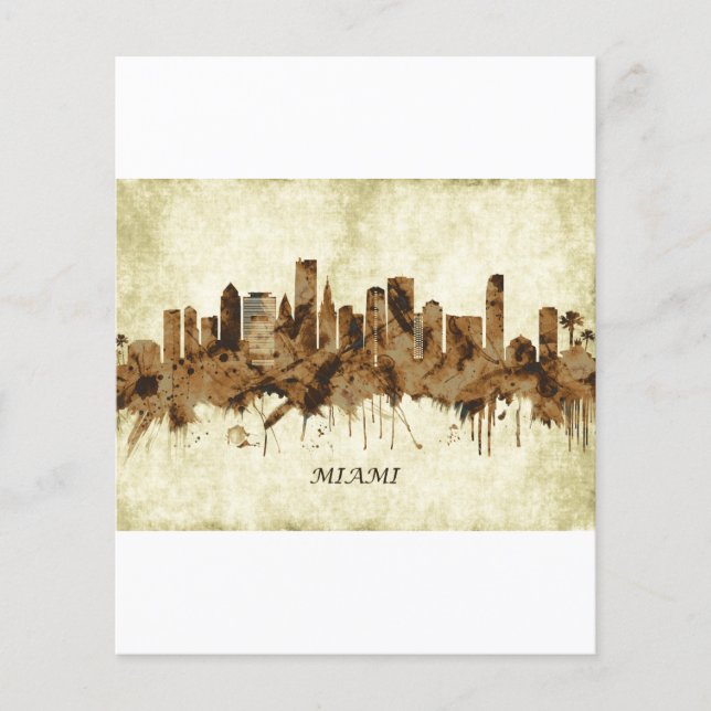 Miami Florida Cityscape Flyer (Front)
