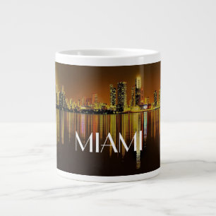 Miami Florida Cityscape Large Coffee Mug