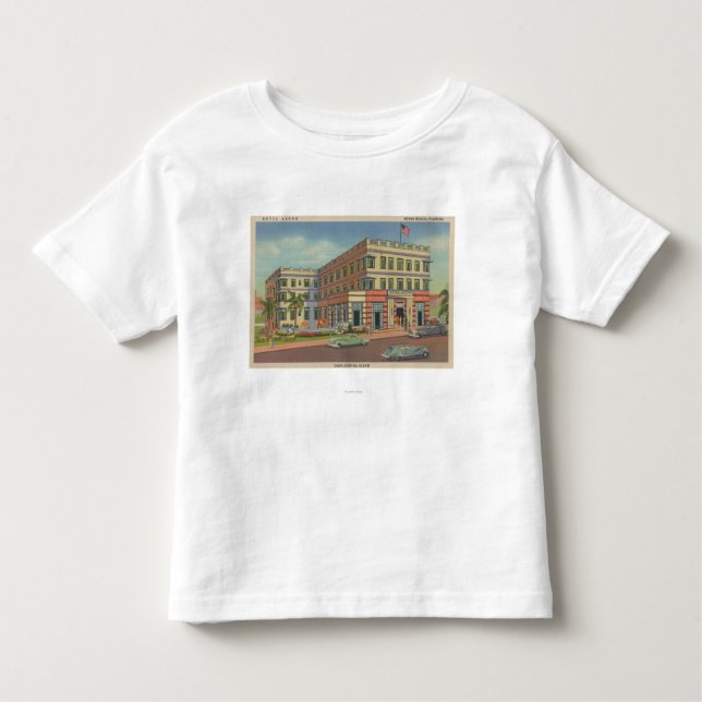 Miami, Florida - Exterior View of Hotel Astor Toddler T-Shirt (Front)