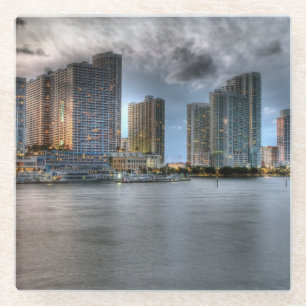 Miami, Florida Glass Coaster