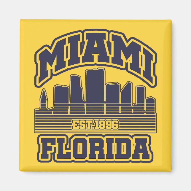 Miami,Florida Magnet (Front)