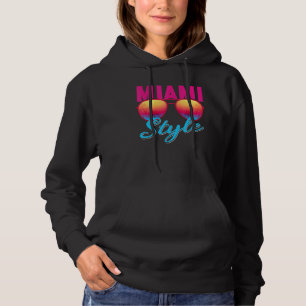 Miami Florida Miami Colourful Sunrise Sunglasses G Hoodie