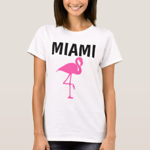 MIAMI Florida PINK FLAMINGO T-shirts