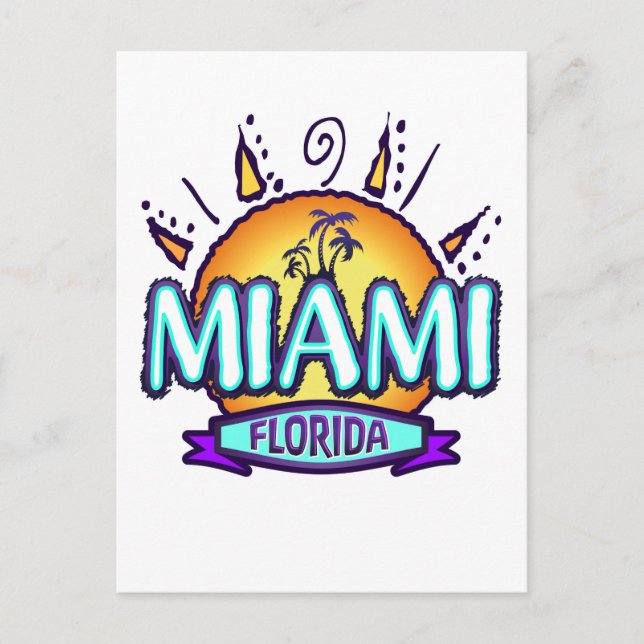 Miami, Florida Postcard (Front)