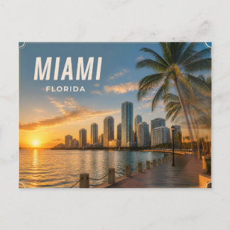 Miami Florida Postcard