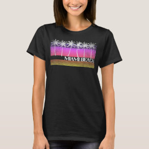 Miami Florida Retro Style Vintage Beach Sunset 70s T-Shirt