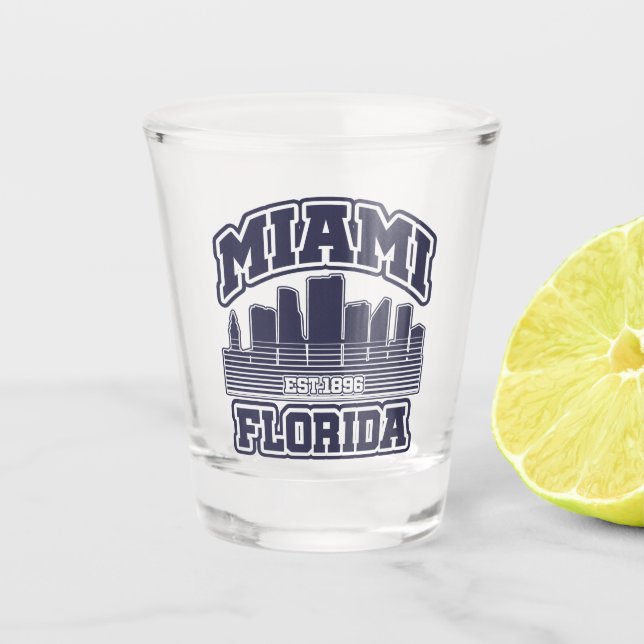 Miami,Florida Shot Glass (Front)