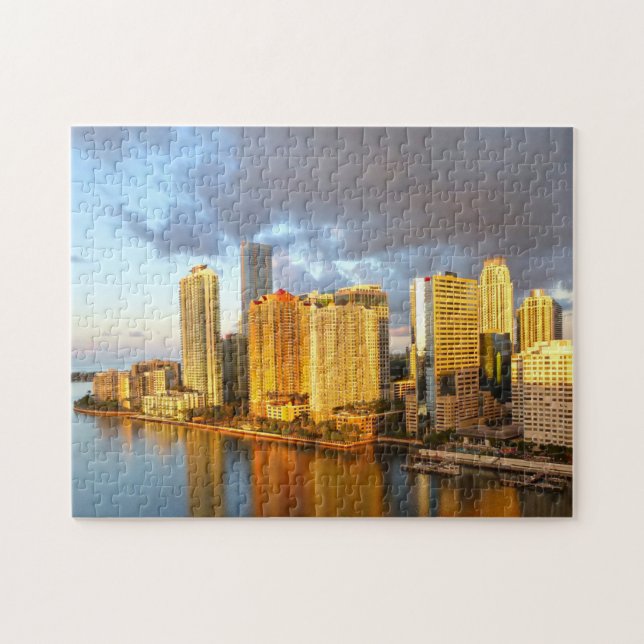 Miami Florida  Skyline. Jigsaw Puzzle (Horizontal)