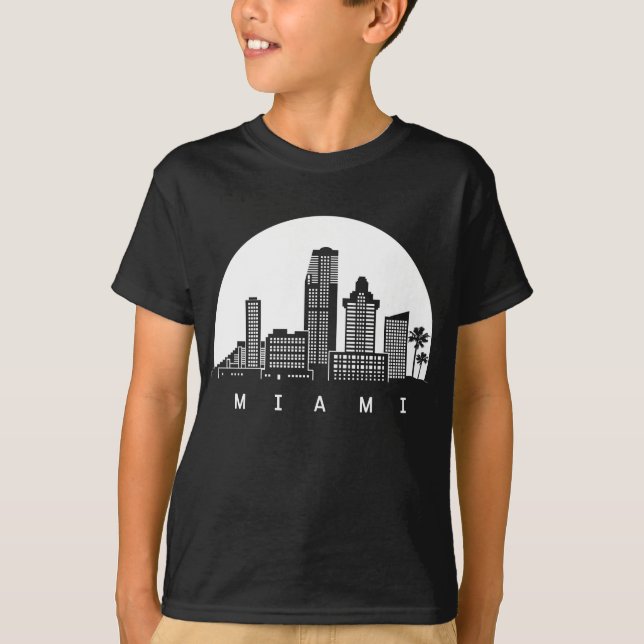 Miami Florida Skyline T-Shirt (Front)