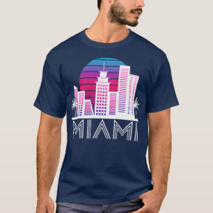 Miami Florida Skyline US South Travel Tropical T-Shirt
