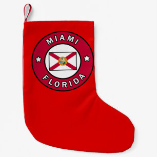Miami Florida Small Christmas Stocking