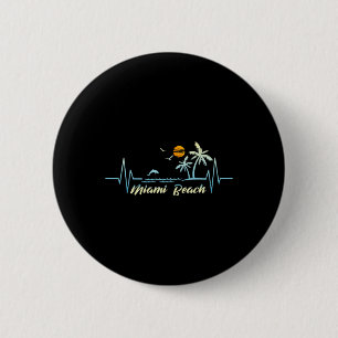 Miami Florida Souvenir Spring Break Miami Beach 6 Cm Round Badge