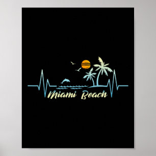 Miami Florida Souvenir Spring Break Miami Beach Poster