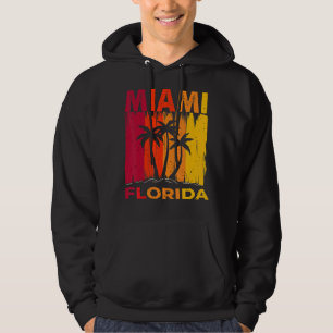 Miami Florida Sunset   I Love Miami Beach Souvenir Hoodie