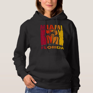 Miami Florida Sunset   I Love Miami Beach Souvenir Hoodie