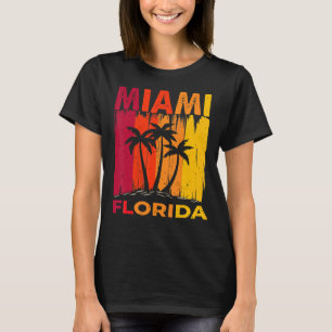 Miami Florida Sunset I Love Miami Beach Souvenir T-Shirt