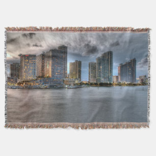Miami, Florida Throw Blanket