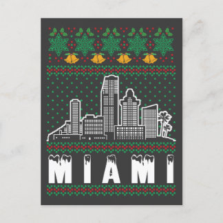 Miami Florida Ugly Christmas Postcard