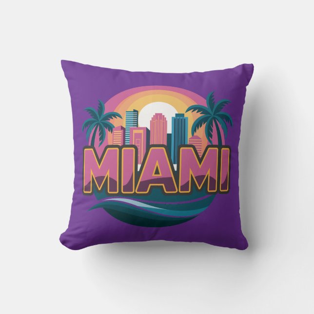 Miami Florida United States Cushion (Front)