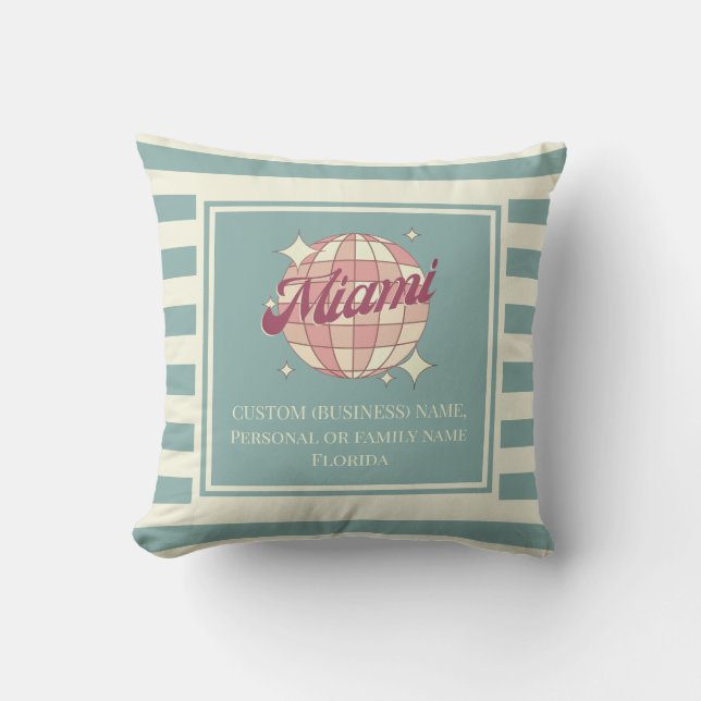 Miami Florida USA house home decoration  Cushion (Front)
