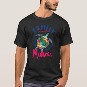 Miami Florida Vacation Sea Turtle Matching Family  T-Shirt