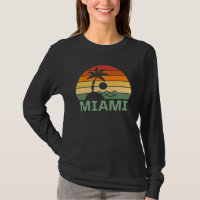 Miami Florida Vintage Palm Trees Summer Beach