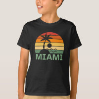 Miami Florida Vintage Palm Trees Summer Beach