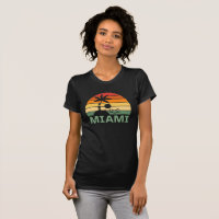 Miami Florida Vintage Palm Trees Summer Beach