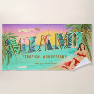 Miami Fun in the Sun Towel